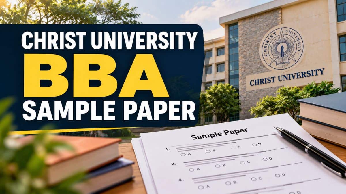 Christ University BBA Sample Paper 2027: Download & Practise